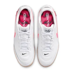 Nike Tiempo Streetgato Premium Straatvoetbalschoenen Wit Felroze Zwart