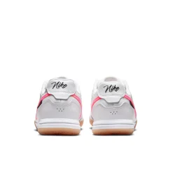 Nike Tiempo Streetgato Premium Straatvoetbalschoenen Wit Felroze Zwart