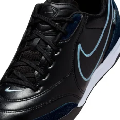 Nike Tiempo Street Gato Straatvoetbalschoenen Zwart Obsidian Lichtblauw