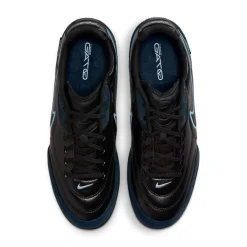 Nike Tiempo Street Gato Straatvoetbalschoenen Zwart Obsidian Lichtblauw