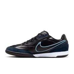 Nike Tiempo Street Gato Straatvoetbalschoenen Zwart Obsidian Lichtblauw