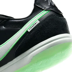 Nike Tiempo Streetgato Straatvoetbalschoenen Zwart Wit Felgroen