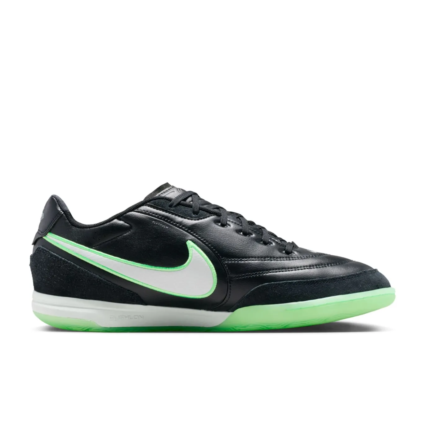 Nike Tiempo Streetgato Straatvoetbalschoenen Zwart Wit Felgroen