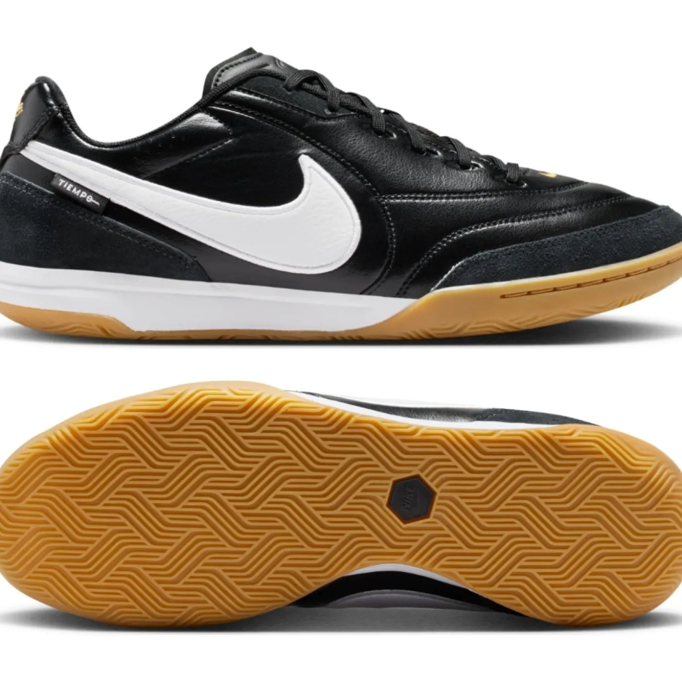Nike Tiempo Streetgato Zaalvoetbalschoenen (IN) Zwart Wit