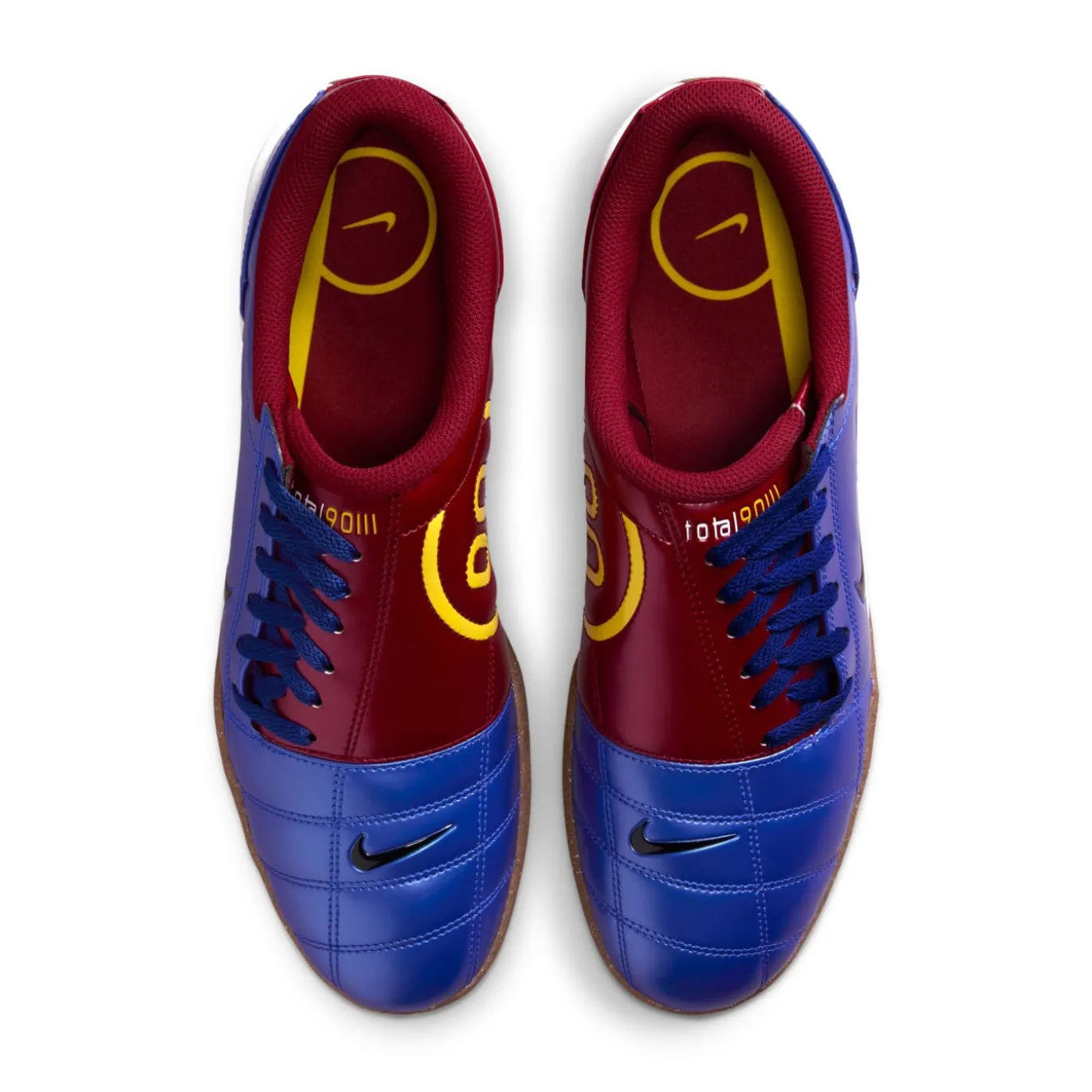 Nike Total 90 Blauw Bordeauxrood Geel