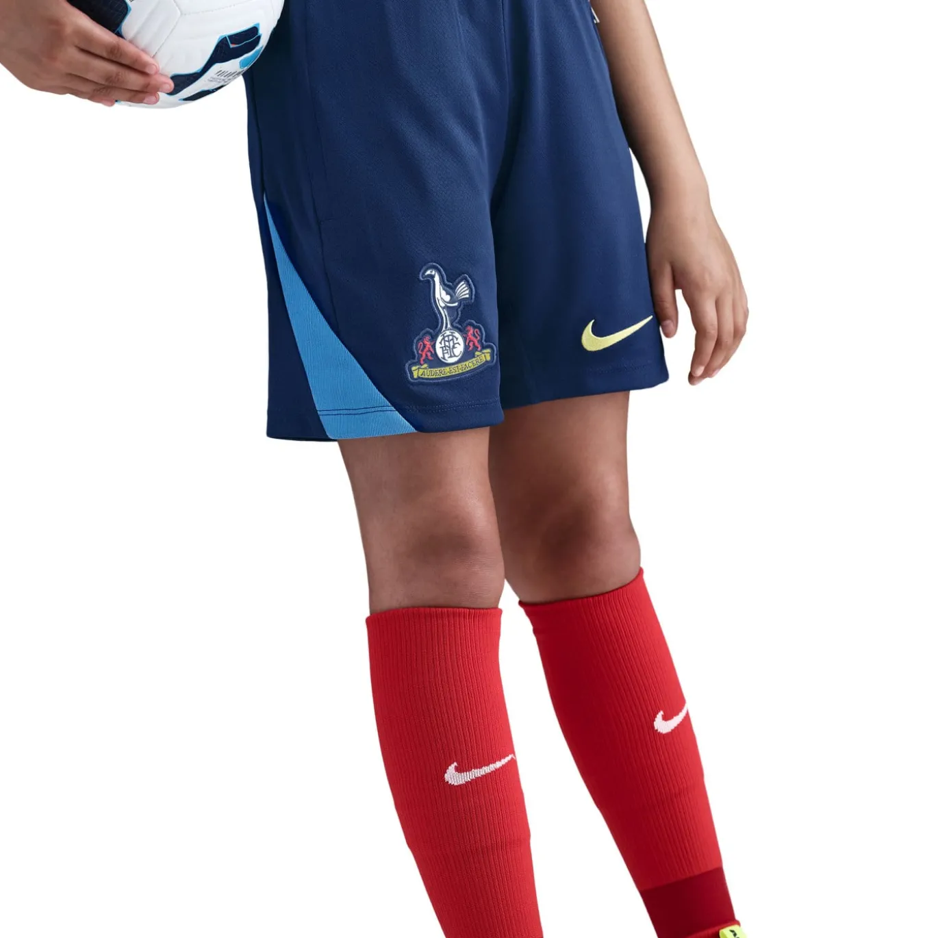 Nike Tottenham Hotspur Strike Trainingsbroekje 2025-2026 Kids Donkerblauw Blauw Felgeel