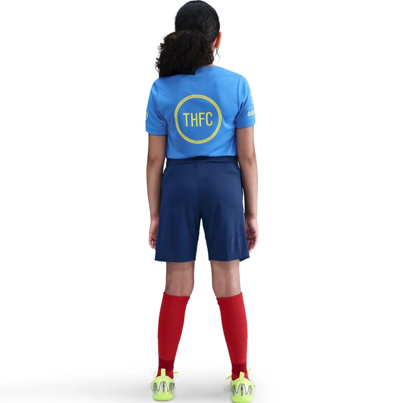 Nike Tottenham Hotspur Strike Trainingsbroekje 2025-2026 Kids Donkerblauw Blauw Felgeel