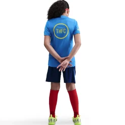 Nike Tottenham Hotspur Strike Trainingsshirt 2025-2026 Kids Blauw Donkerblauw Felgeel