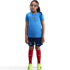 Nike Tottenham Hotspur Strike Trainingsshirt 2025-2026 Kids Blauw Donkerblauw Felgeel
