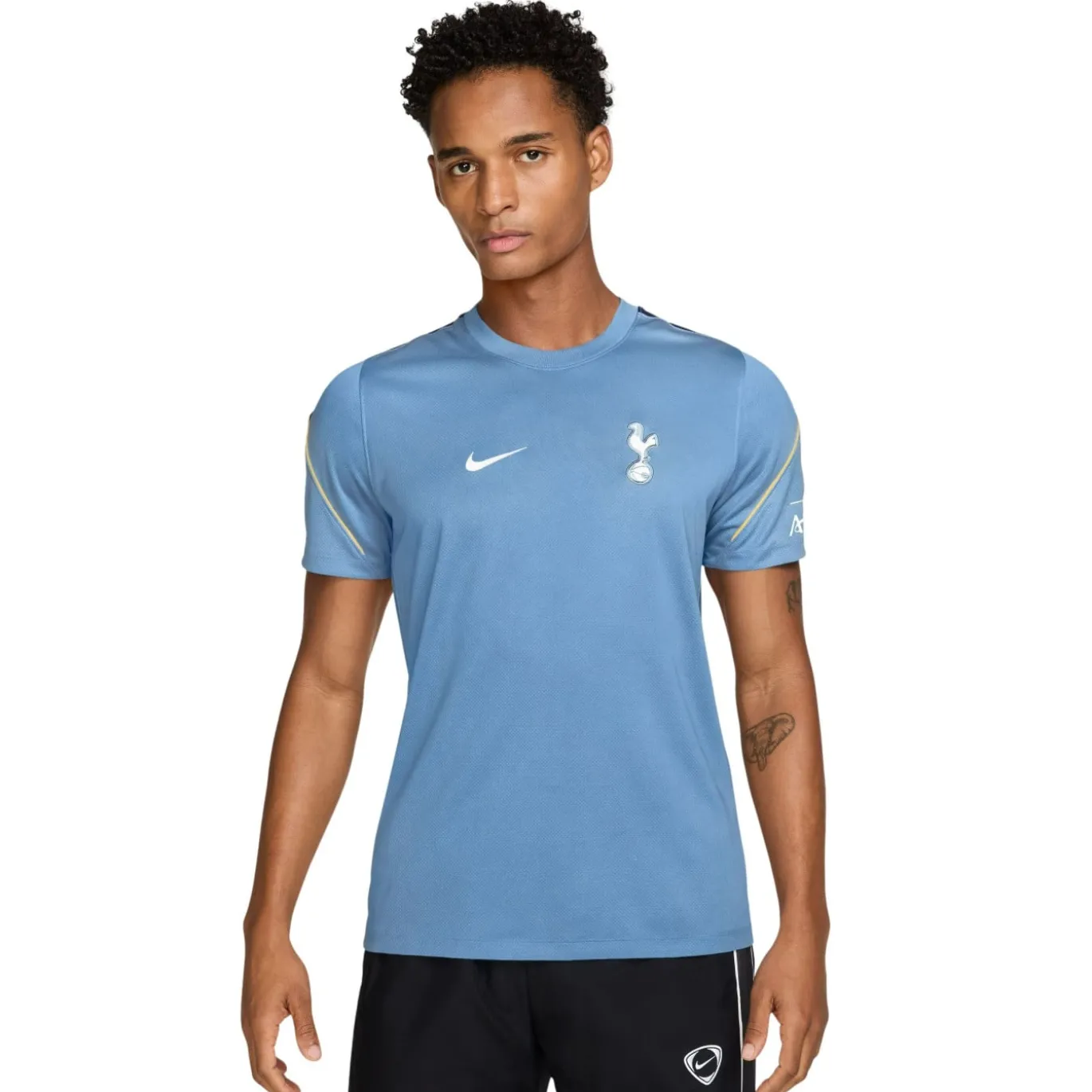 Nike Tottenham Hotspur Strike Trainingsshirt 2026-2027 Lichtblauw Geel Donkerblauw Wit