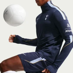 Nike Tottenham Hotspur Strike Trainingstrui 1/4-Zip 2026-2027 Donkerblauw Lichtblauw Wit