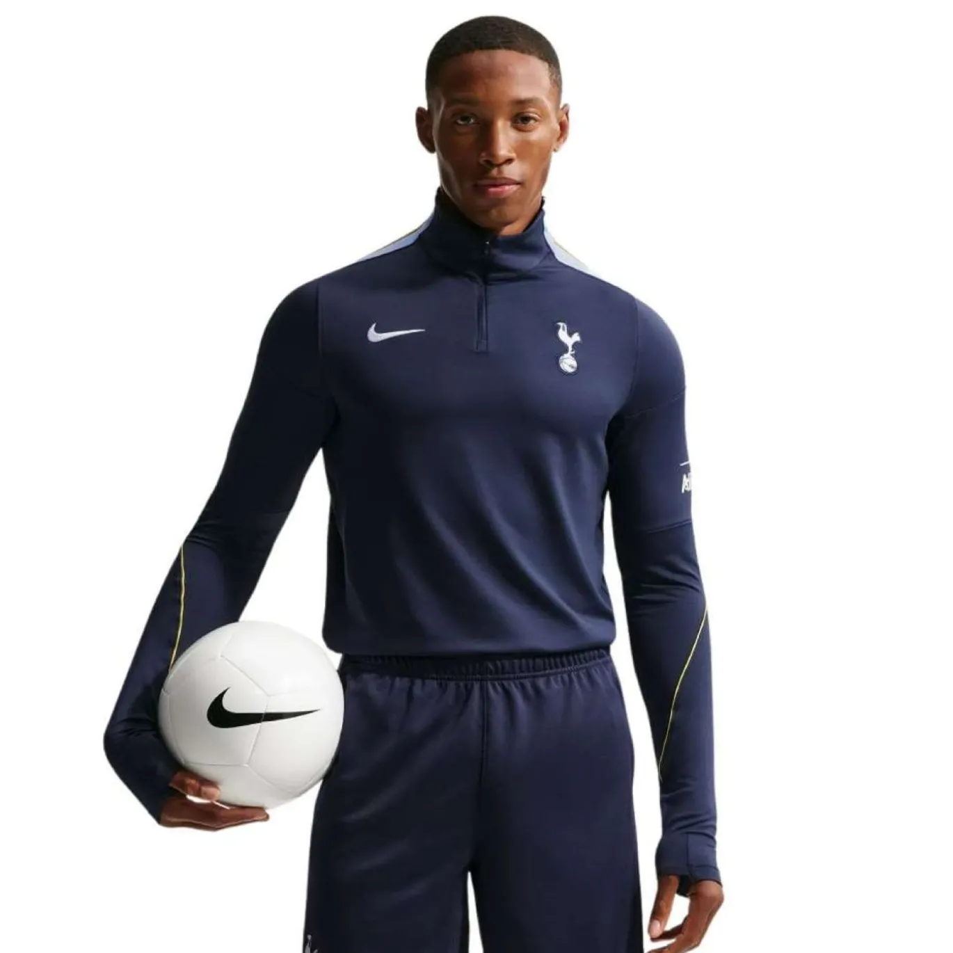 Nike Tottenham Hotspur Strike Trainingstrui 1/4-Zip 2026-2027 Donkerblauw Lichtblauw Wit
