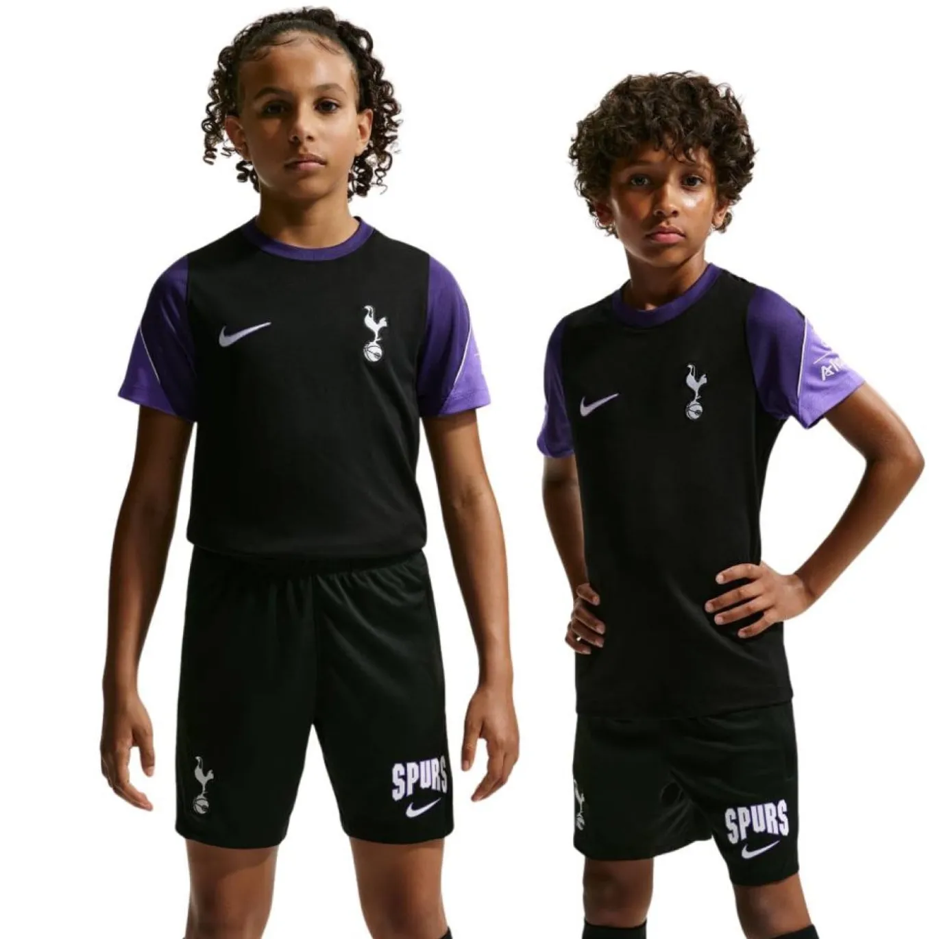 Nike Tottenham Hotspur Strike Trainingsset 2026-2027 Kids Zwart Paars Wit