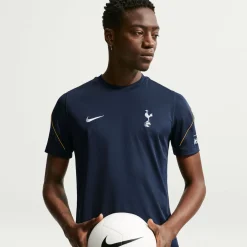 Nike Tottenham Hotspur Strike Trainingsshirt 2026-2027 Donkerblauw Geel Lichtblauw Wit