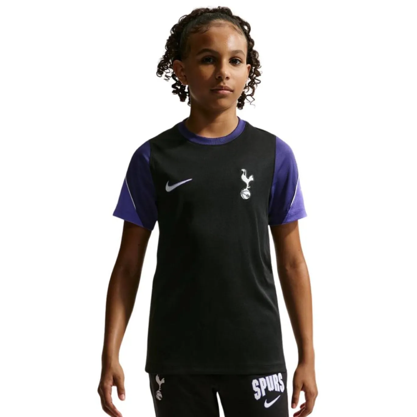 Nike Tottenham Hotspur Strike Trainingsshirt 2026-2027 Kids Zwart Paars Wit