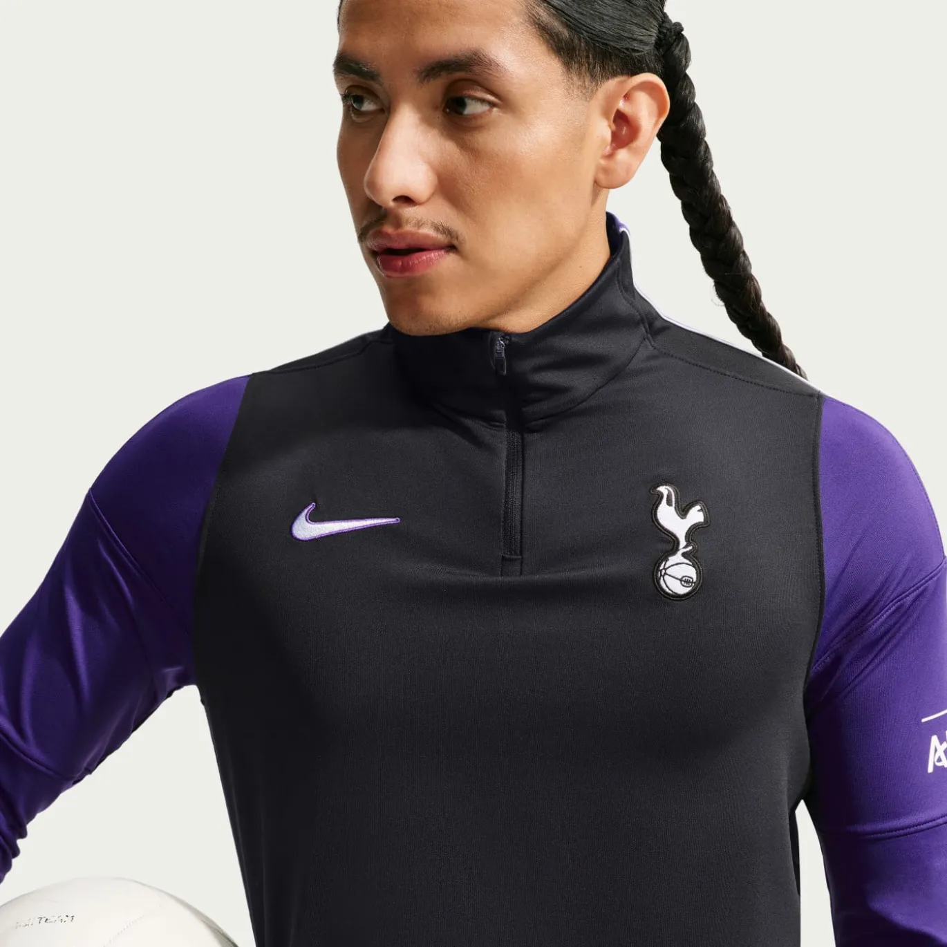 Nike Tottenham Hotspur Strike Trainingspak 1/4-Zip 2026-2027 Zwart Paars Wit