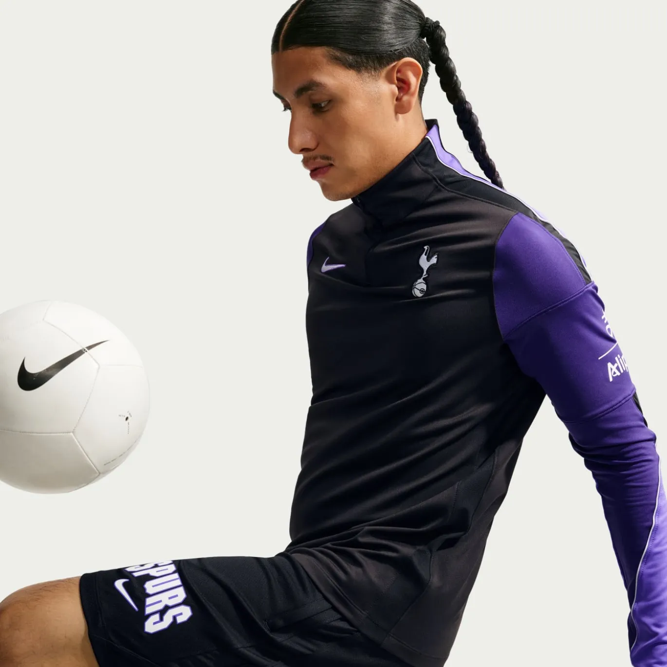 Nike Tottenham Hotspur Strike Trainingspak 1/4-Zip 2026-2027 Zwart Paars Wit