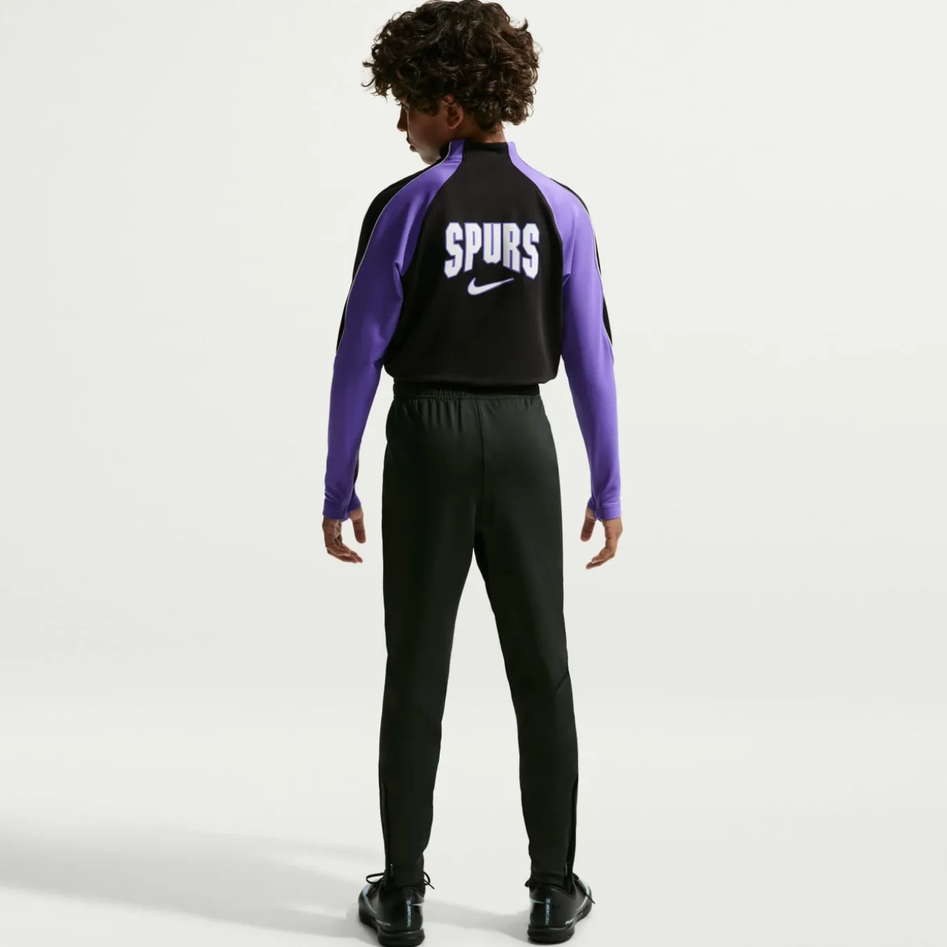 Nike Tottenham Hotspur Strike Trainingspak 1/4-Zip 2026-2027 Kids Zwart Paars Wit
