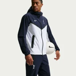 Nike Tottenham Hotspur Tech Woven Trainingsbroek 2026-2027 Donkerblauw Lichtblauw Wit