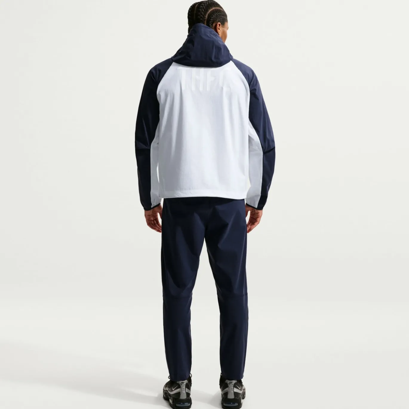Nike Tottenham Hotspur Tech Woven Trainingsbroek 2026-2027 Donkerblauw Lichtblauw Wit