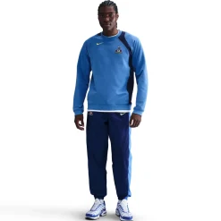 Nike Tottenham Hotspur Total 90 Crew Woven Trainingspak 2025-2026 Blauw Donkerblauw Felgeel