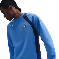 Nike Tottenham Hotspur Total 90 Crew Woven Trainingspak 2025-2026 Blauw Donkerblauw Felgeel