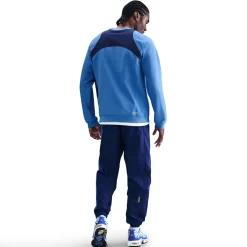 Nike Tottenham Hotspur Total 90 Crew Trainingstrui 2025-2026 Blauw Donkerblauw Felgeel