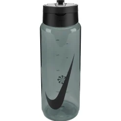 Nike TR Renew Recharge Straw Drinkfles 700ML Donkergroen Zwart