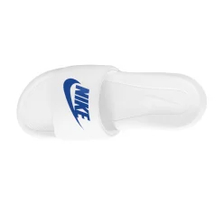 Nike Victori One Slippers Wit Blauw