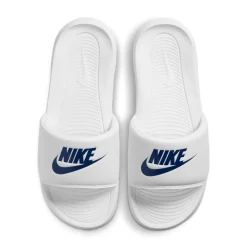 Nike Victori One Slippers Wit Blauw