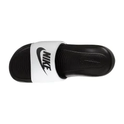 Nike Victori One Slippers Zwart Wit Zwart