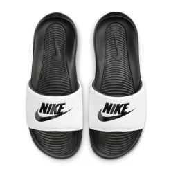 Nike Victori One Slippers Zwart Wit Zwart