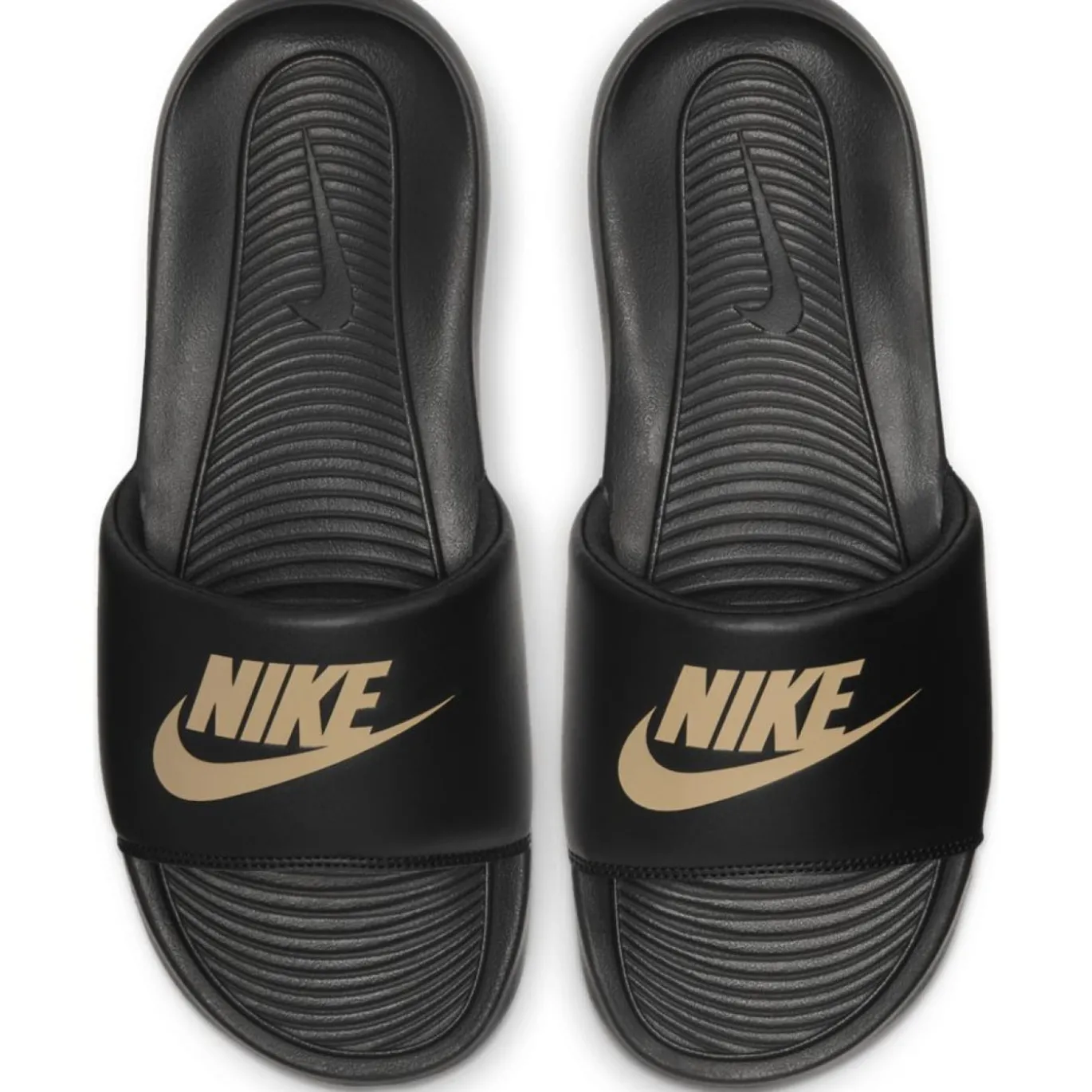 Nike Victori One Slippers Zwart Goud