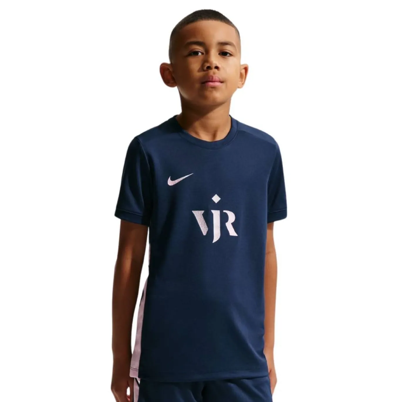 Nike Vinicius Jr Academy Trainingsset Kids Donkerblauw Lichtroze Zilver