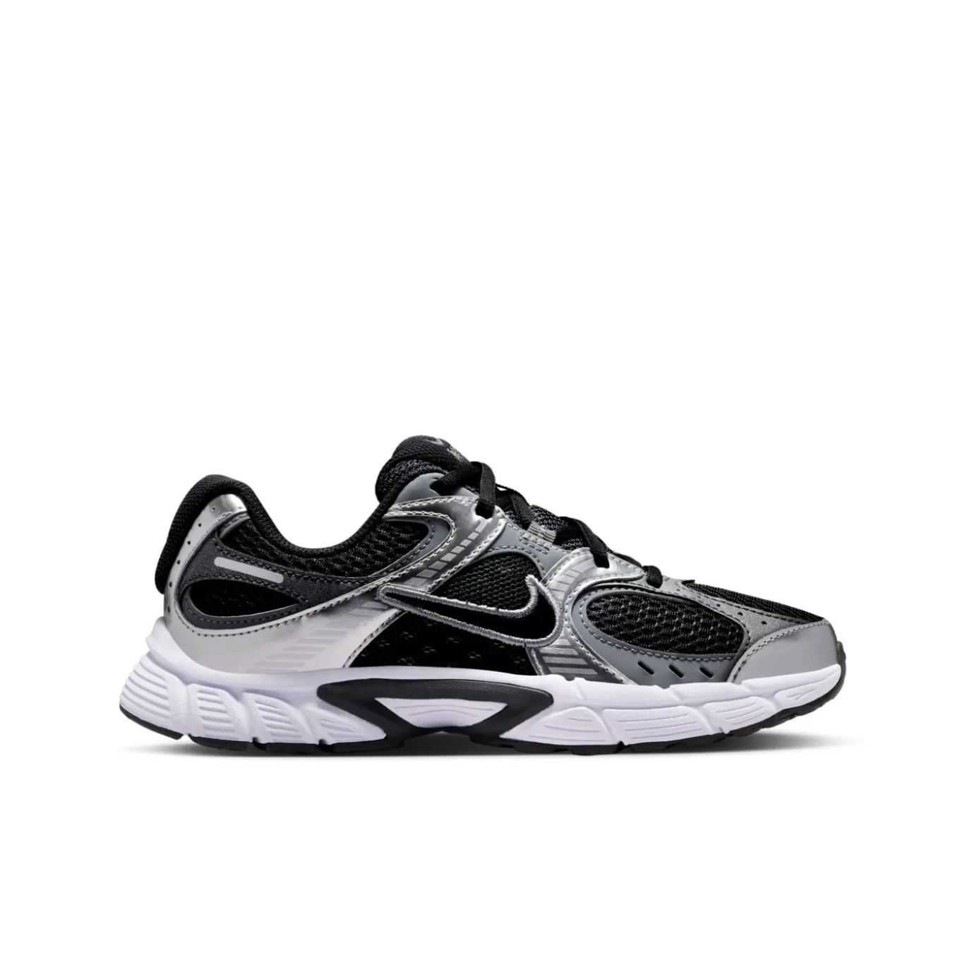 Nike V5 RNR Sneakers Kids Zwart Antraciet Metallic Silver