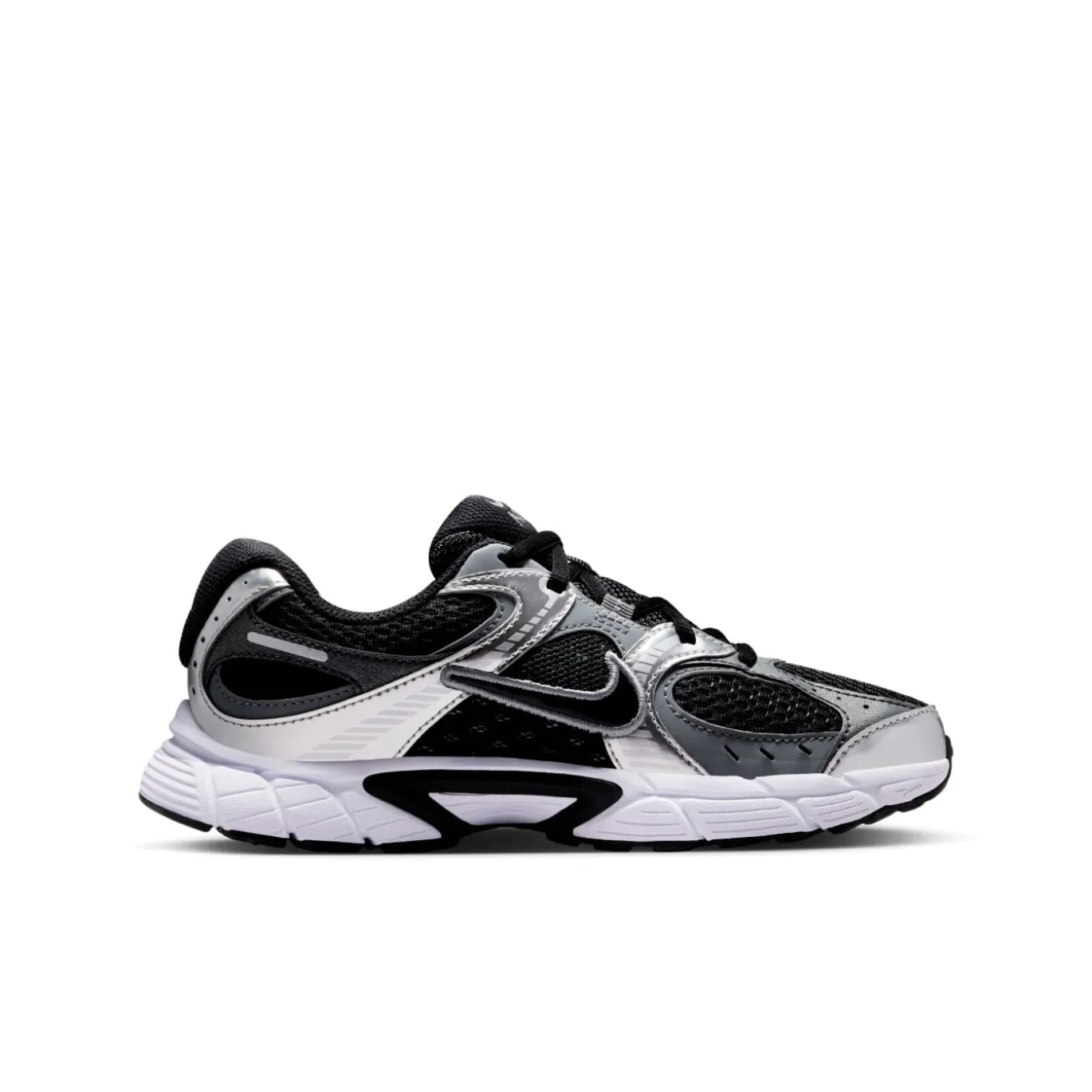 Nike V5 RNR Sneakers Kids Zwart Antraciet Metallic Silver