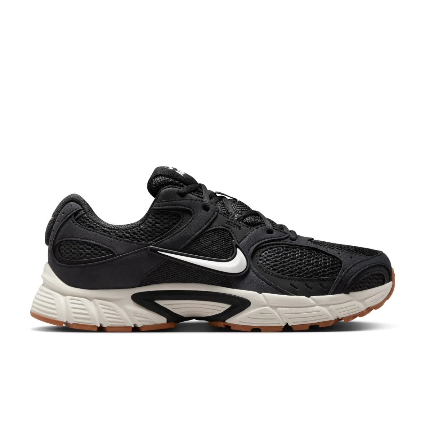 Nike V5 RNR Sneakers Zwart Wit Gum Medium Brown