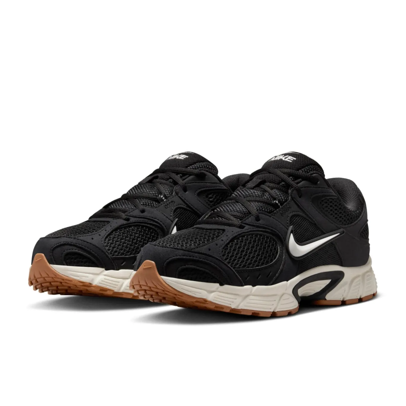 Nike V5 RNR Sneakers Zwart Wit Gum Medium Brown
