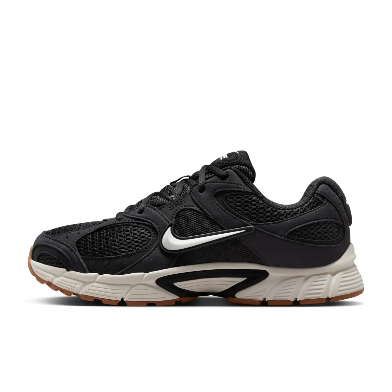 Nike V5 RNR Sneakers Zwart Wit Gum Medium Brown