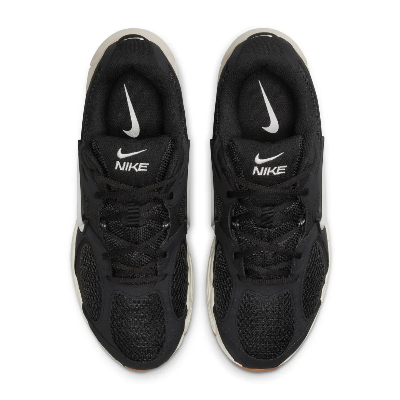 Nike V5 RNR Sneakers Zwart Wit Gum Medium Brown