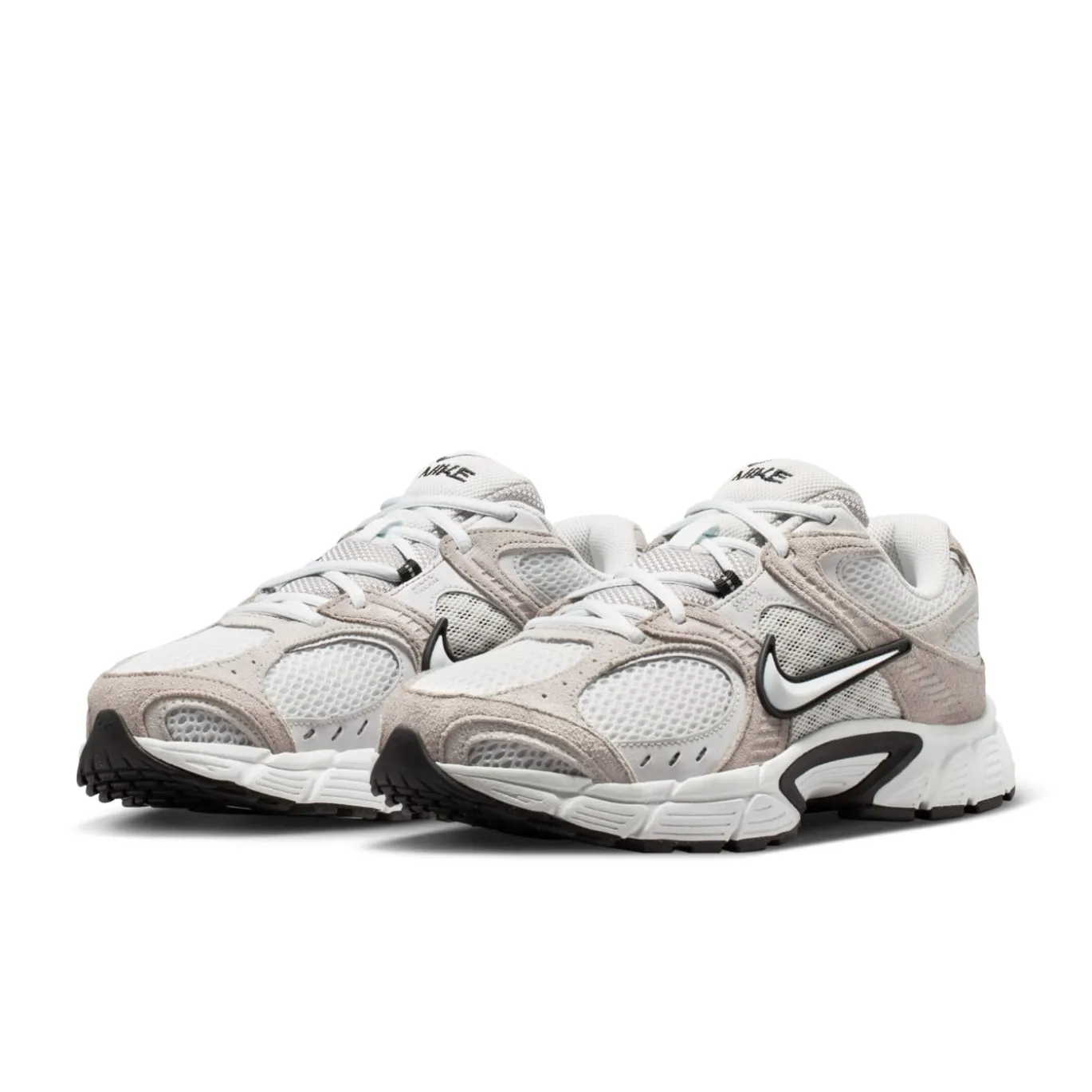 Nike V5 RNR Suède Sneakers Wit Zwart Wit Beige