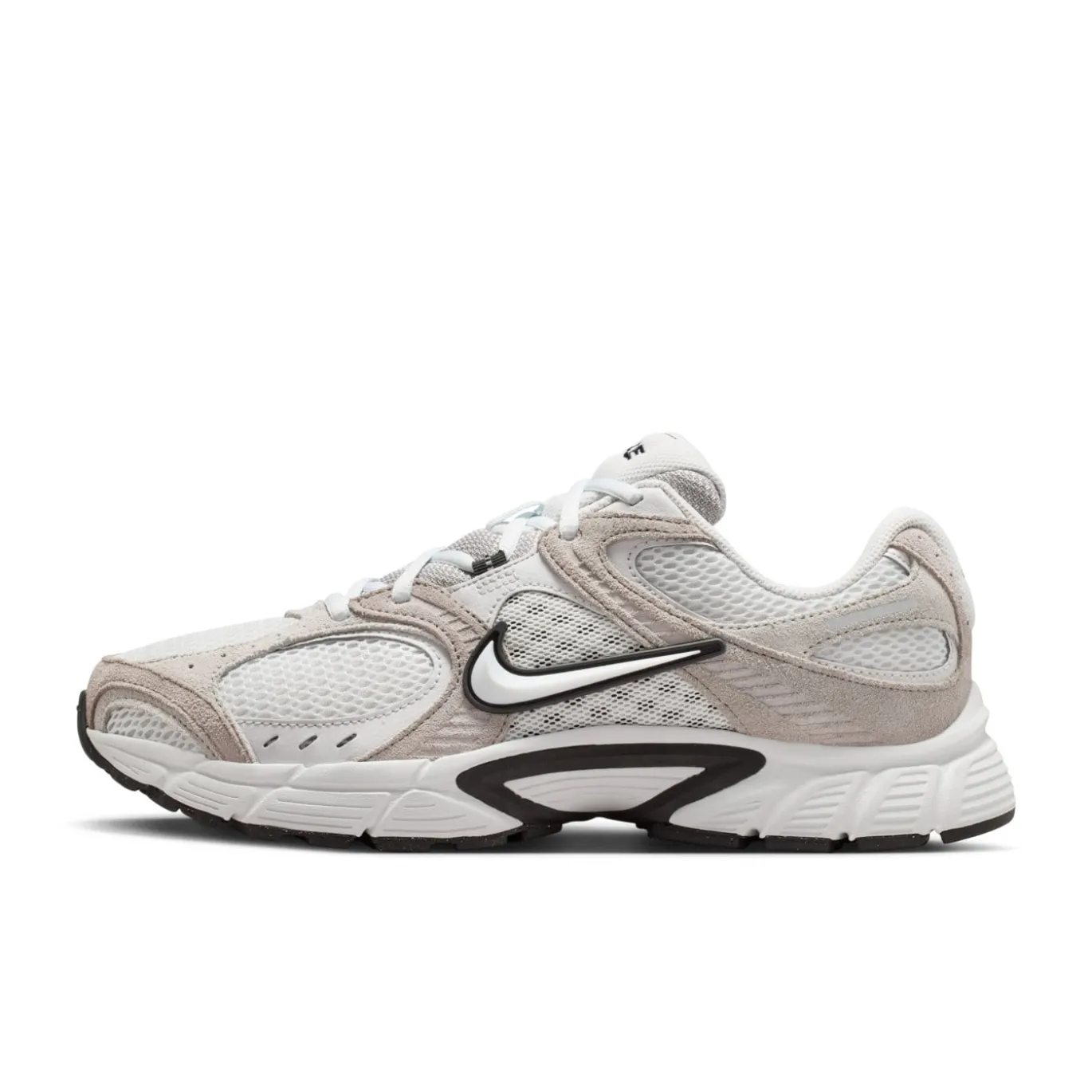Nike V5 RNR Suède Sneakers Wit Zwart Wit Beige