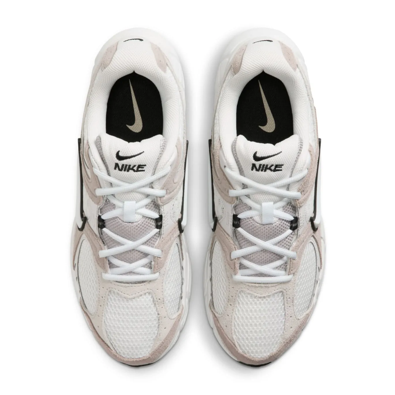 Nike V5 RNR Suède Sneakers Wit Zwart Wit Beige
