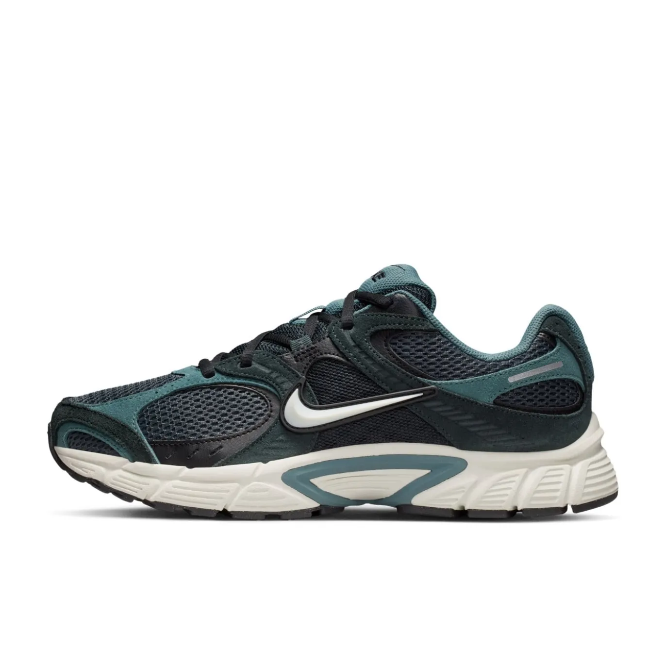 Nike V5 RNR Suede Sneakers Zwart Groen Aura Mineral Slate Wit