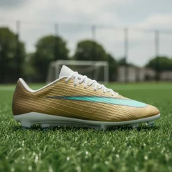 Nike Zoom Mercurial Superfly 11 Mbappé Pro Gras Voetbalschoenen (FG) Goud Groen Wit