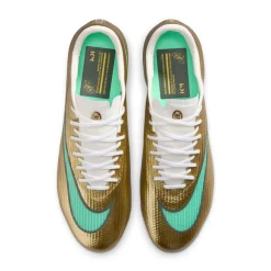 Nike Zoom Mercurial Superfly 11 Mbappé Pro Gras Voetbalschoenen (FG) Goud Groen Wit