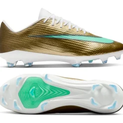 Nike Zoom Mercurial Superfly 11 Mbappé Pro Gras Voetbalschoenen (FG) Goud Groen Wit