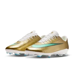 Nike Zoom Mercurial Superfly 11 Mbappé Pro Gras Voetbalschoenen (FG) Goud Groen Wit