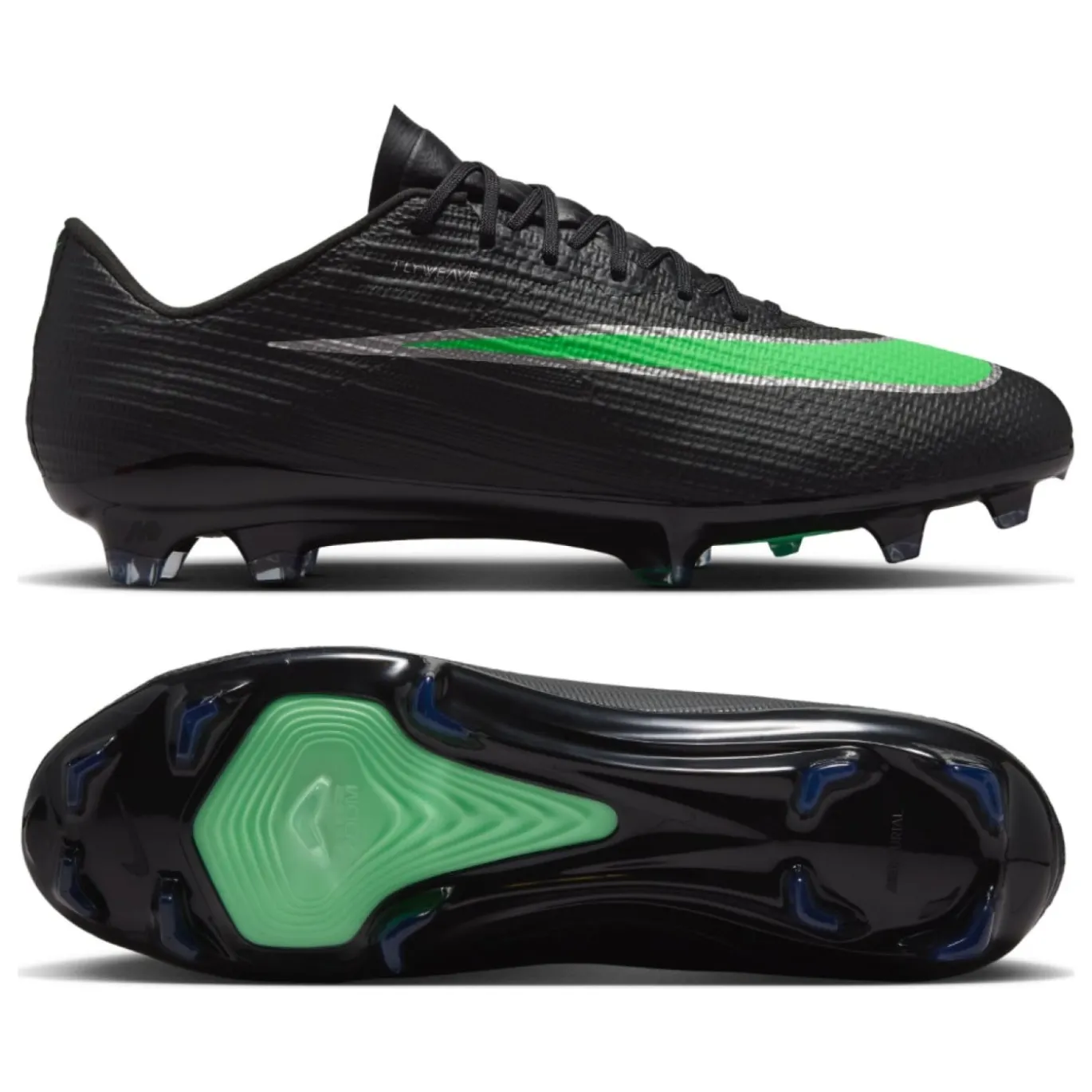 Nike Zoom Mercurial Superfly 11 Pro Gras Voetbalschoenen (FG) Zwart Felgroen Zilvergrijs