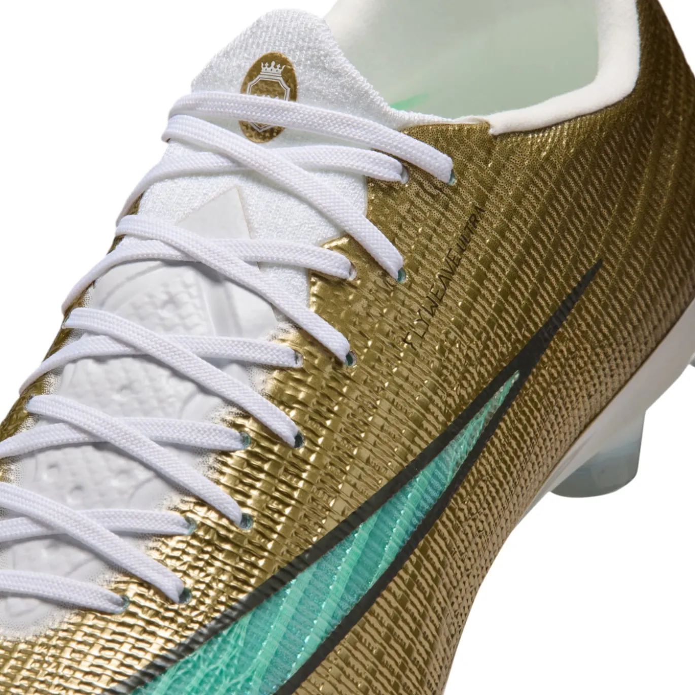 Nike Zoom Mercurial Superfly 11 Mbappé Elite Gras Voetbalschoenen (FG) Goud Groen Wit